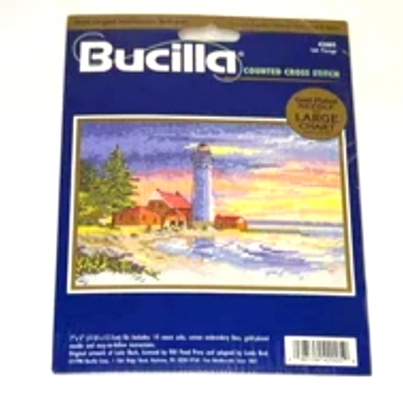 Bucilla Safe Passage Counted Cross Stitch Kit 4205 Easy Beautiful Colors New - Picture 2 of 5